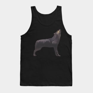 Howling Wolf - Double Exposure Tank Top